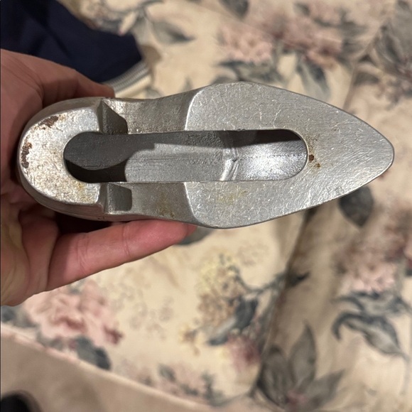 Rustic Silver Boot Vase - Picture 4 of 4